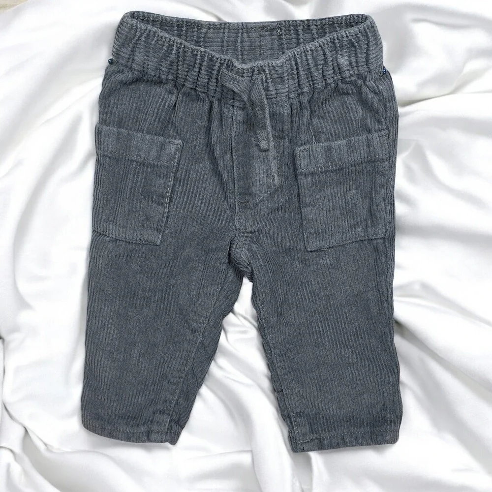 Baby B'gosh Corduroy‎ Outfit Set Sherpa Collar Bomber Jacket and Pants, 6 Months